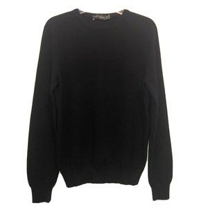 Ralph Lauren Black Label 100% Cashmere Black Crew Neck Pullover Sweater M